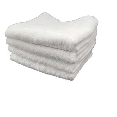 Wholesale high quality white 100% cotton face towel for home and hotel