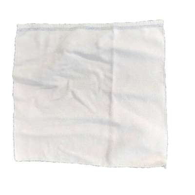 Cutting white little square towel waste 100% cotton second hand cleaning rags