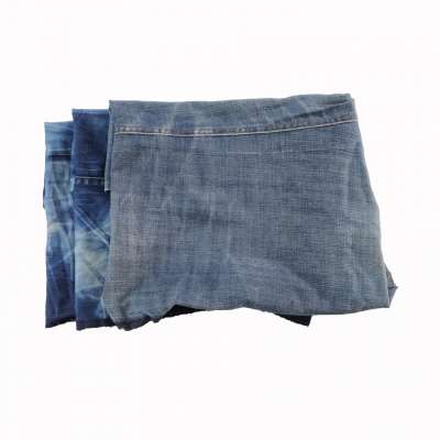 Wholesale cutting used industrial wiping denim cotton rags