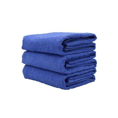 High quality hotel cotton blue bath towel