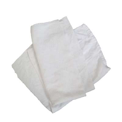 Wholesale white bath towel cutting 100% cotton materials wiping rags