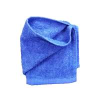 Low price blue 100% cotton super soft face towel