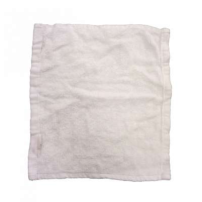 Sewing white little square towel 100% cotton wiping rags